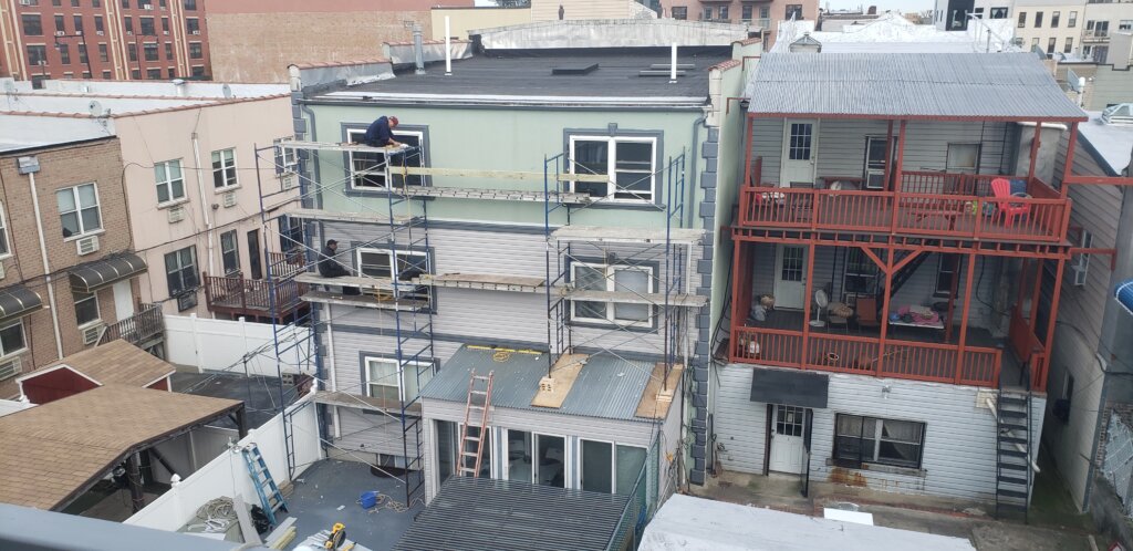 Supported Scaffold In New York
